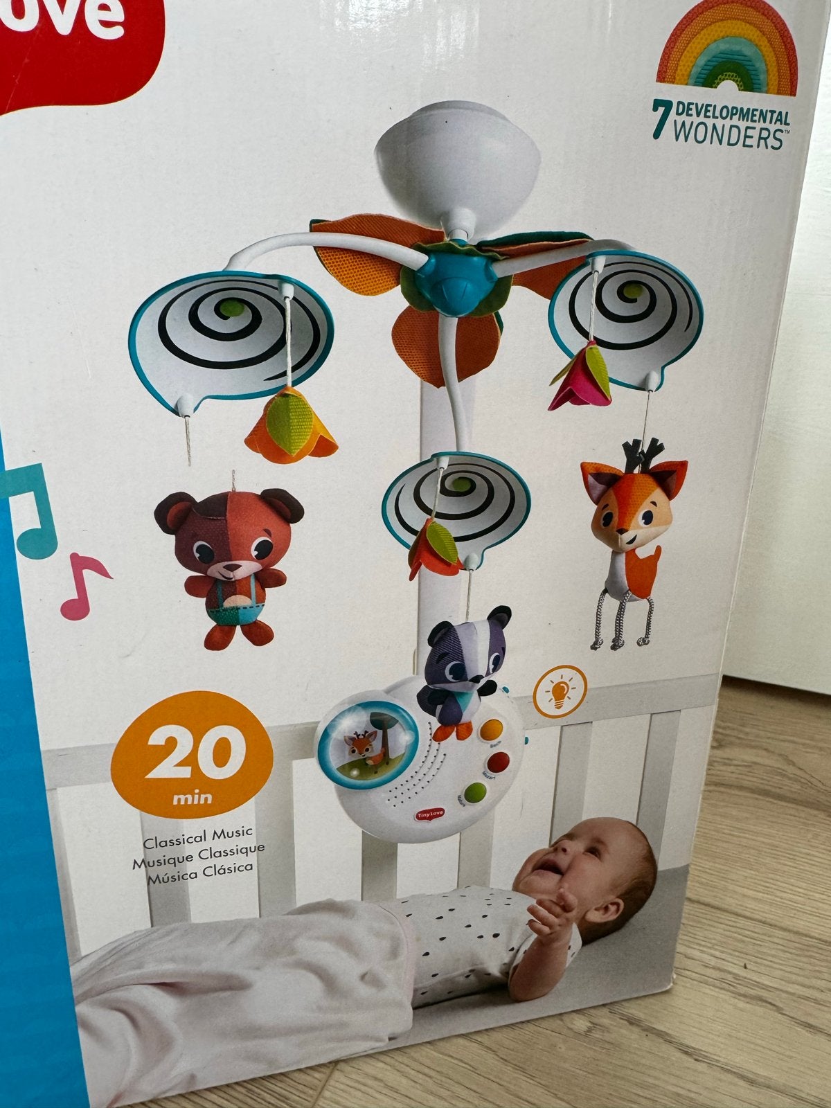 Tiny Love Classic Mobiel, Ophalen, Zo goed als nieuw, Mobiel, Met licht