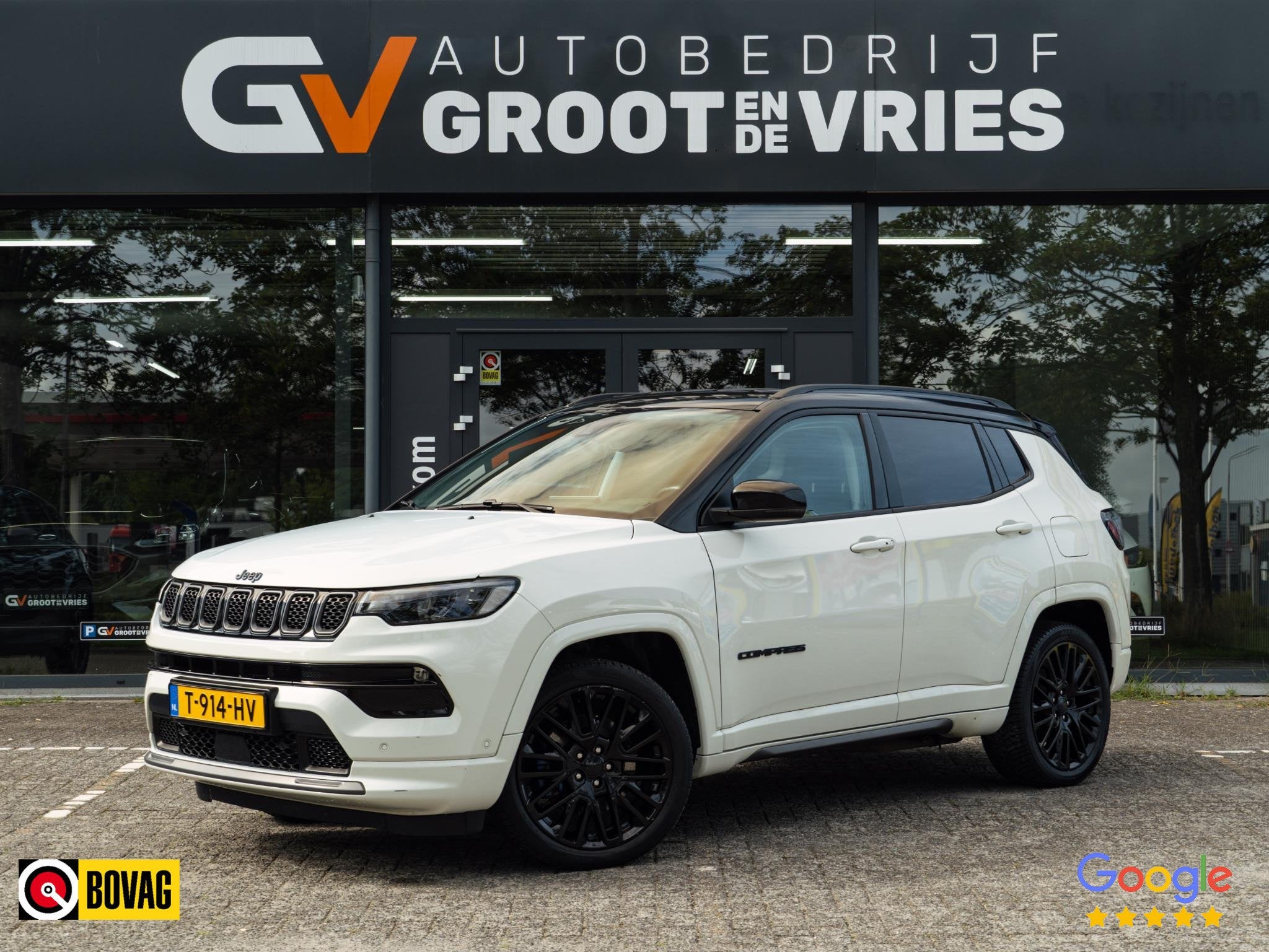 Jeep Compass 4xe 240 Plug-in Hybrid Electric S, Auto's, Automaat, Euro 6, 4 cilinders, Wit