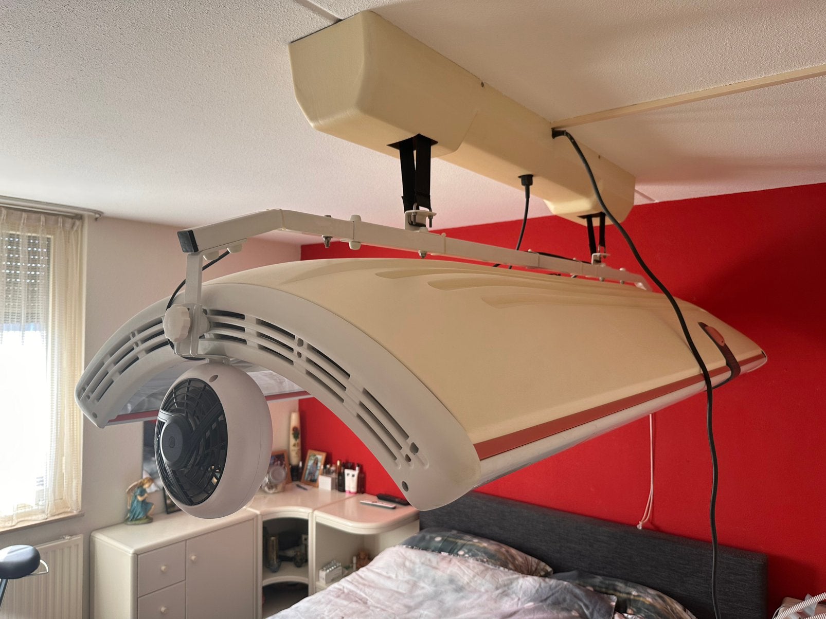 Zonnehemel met plafond montage (lift mechanisme).