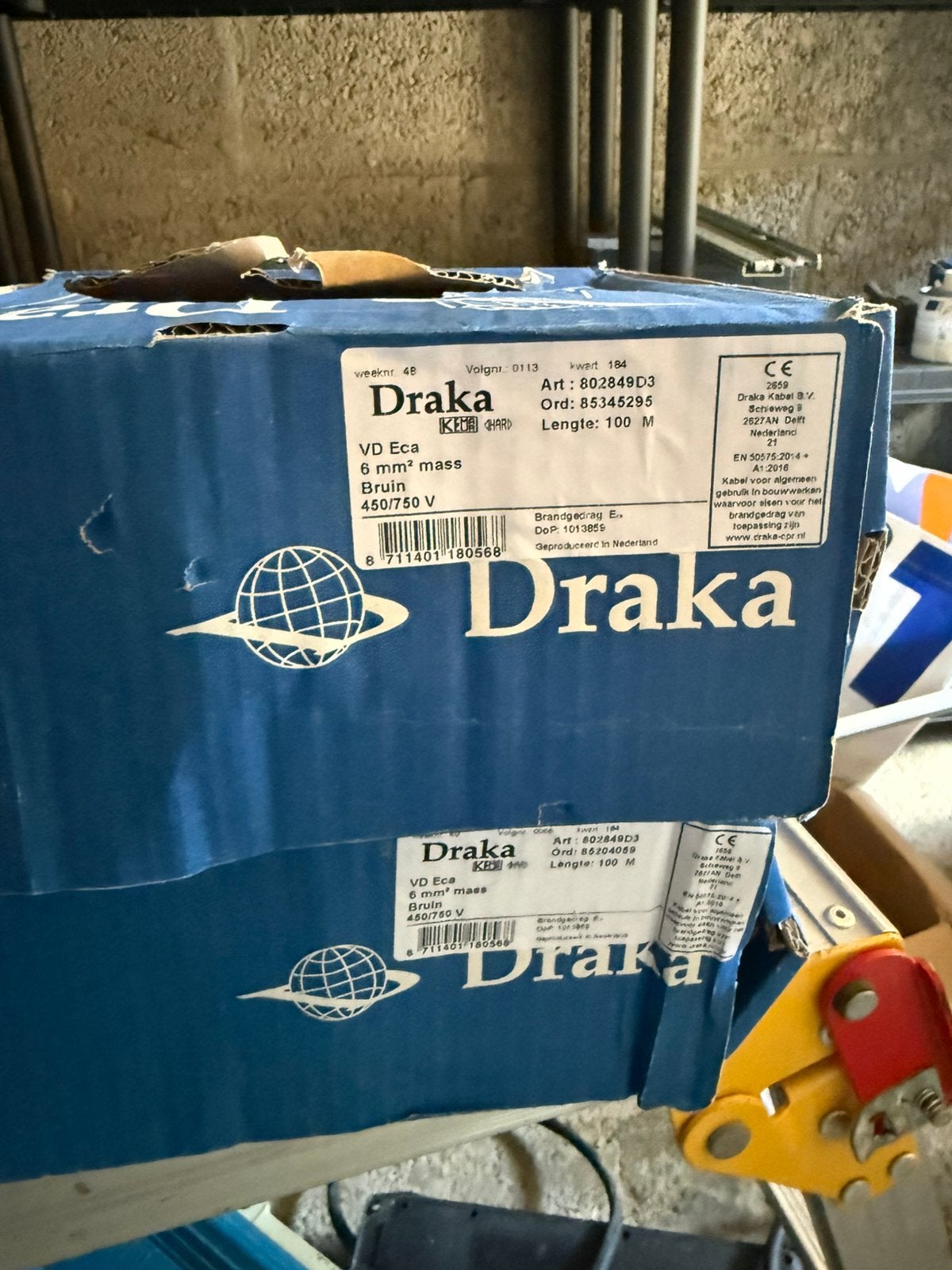 Draka 300m 6mm kabel, Ophalen, Nieuw, Kabel of Snoer