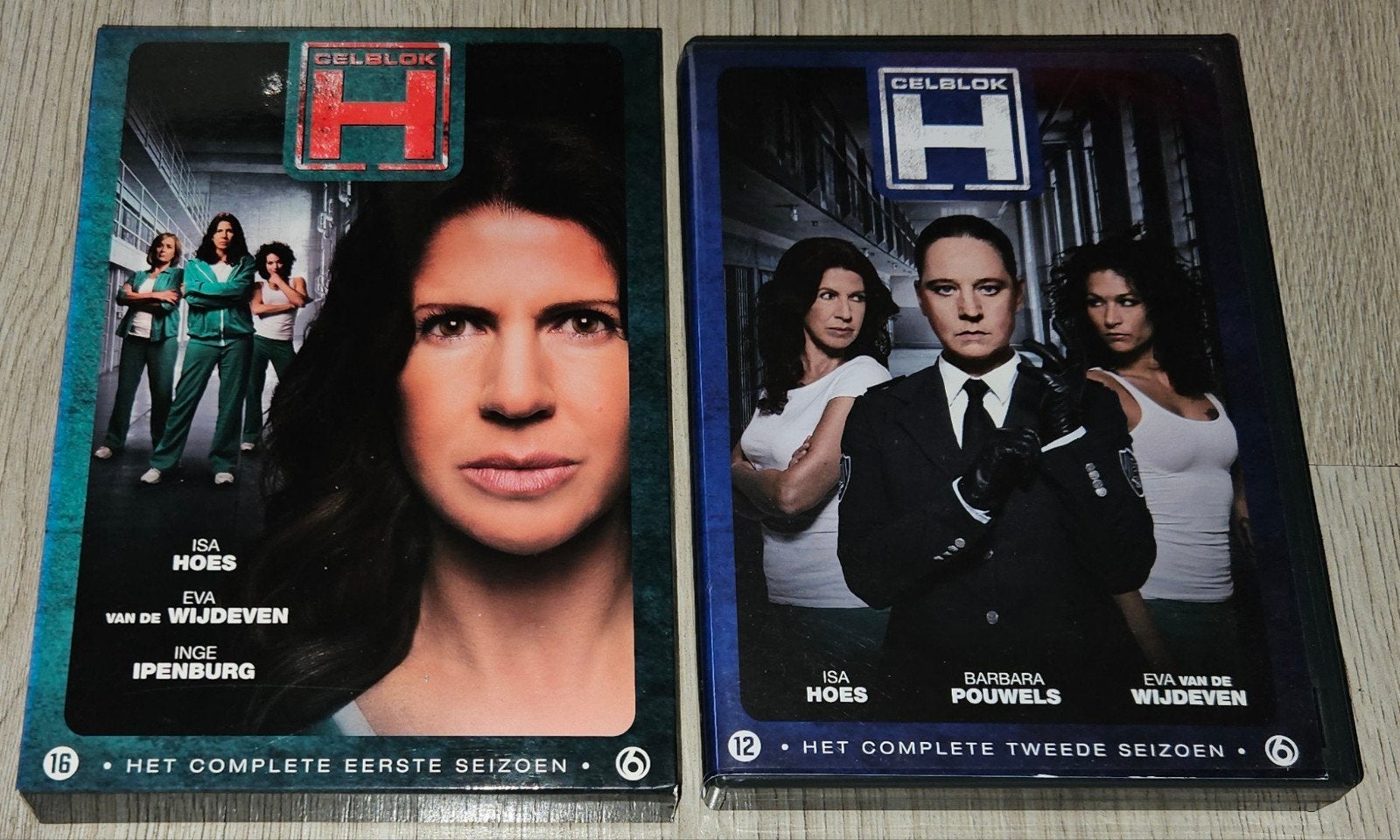 Celblok H - Seizoen 1 & 2 - DVD set - Misdaad Drama, Vanaf 16 jaar, Nederlands, Zo goed als nieuw, Inclusief doosje