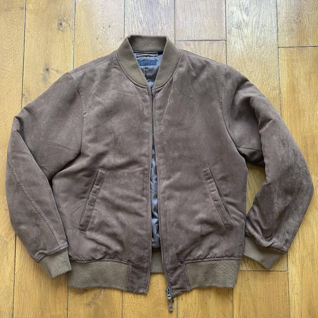 UNIQLO Zipper Jacket Size: S, Kleding | Heren, Jassen | Winter, Uniqlo, Bruin, Ophalen of Verzenden, Gedragen