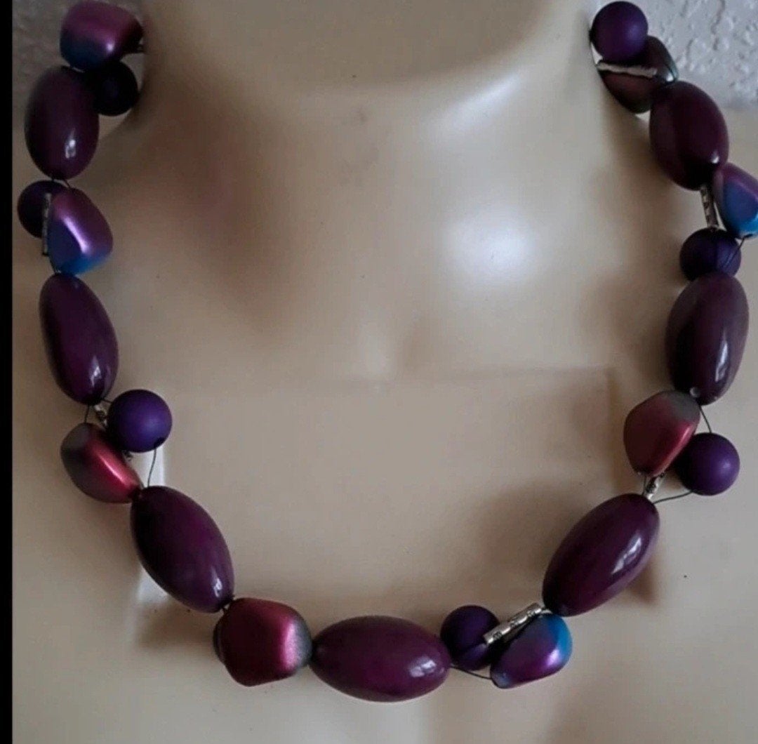 GELUK, EN WELVAART Taqua kralen, Sieraden, Tassen en Uiterlijk, Ophalen of Verzenden, Nieuw, Paars, Overige materialen
