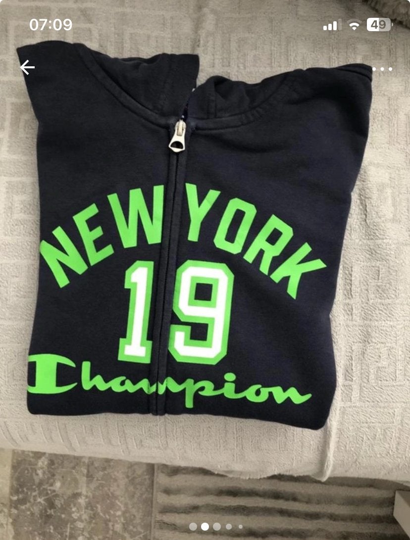 Champion Hoodie New York 19 - Maat 162/167 (13/14 jaar), Ophalen of Verzenden, Gebruikt, Jongen of Meisje, Trui of Vest