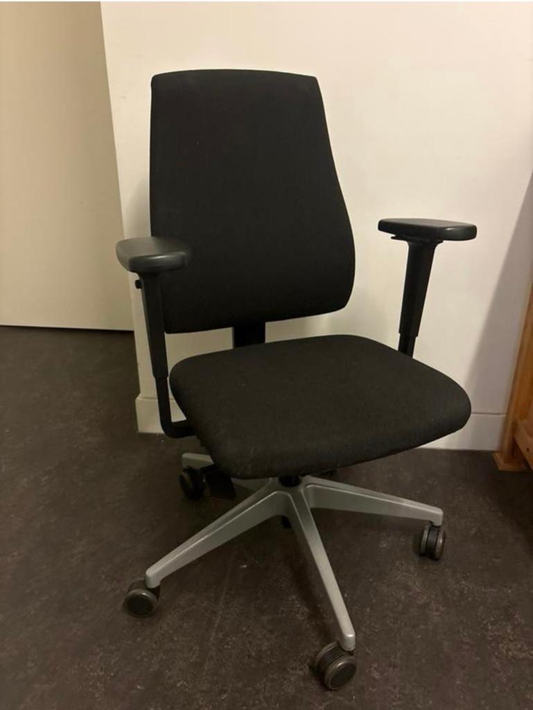 Nette zwarte Interstuhl bureaustoel, Ophalen, Gebruikt, Zwart, Bureaustoel
