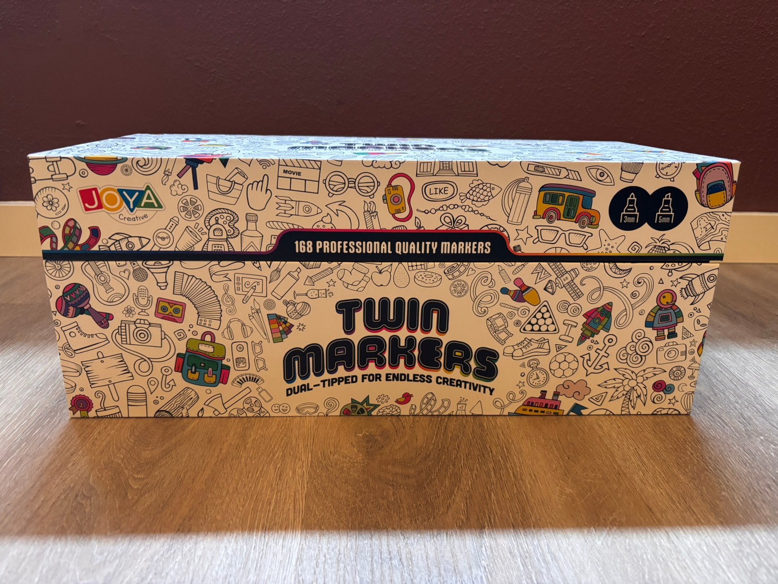 Twin Markers – 126 kleuren alcoholmarkers in luxe opbergbox, Hobby en Vrije tijd, Ophalen, Nieuw