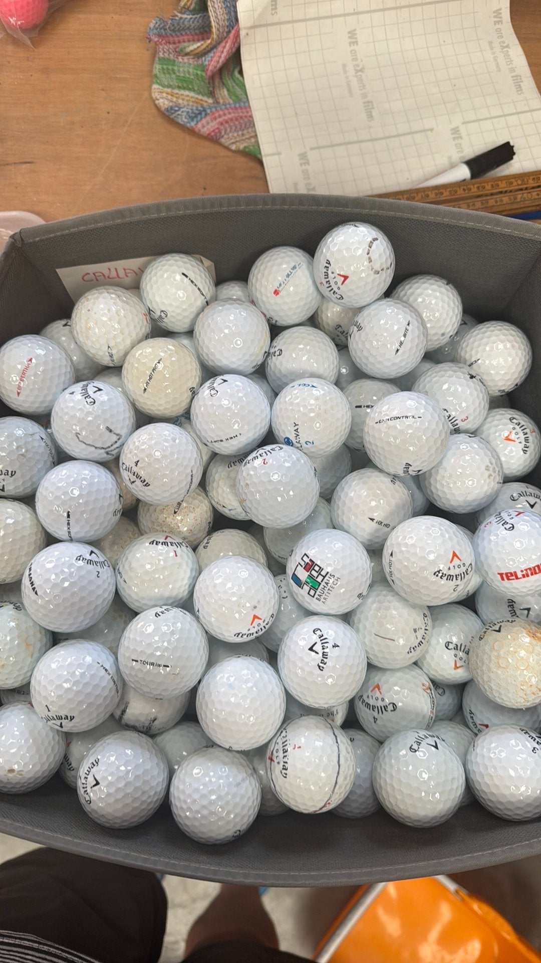 Gallaway 50 golfballen mixed, Ophalen of Verzenden, Gebruikt, Bal(len)