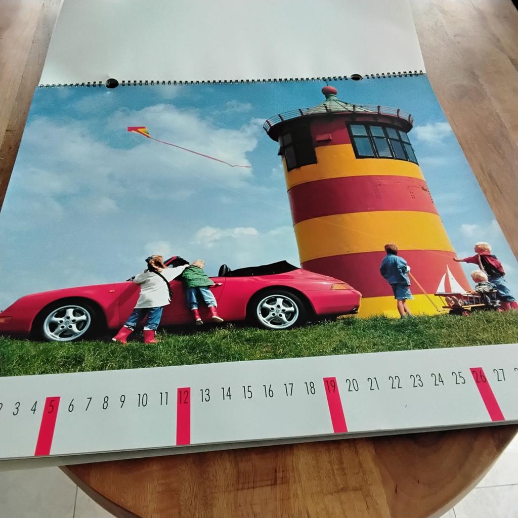 PORSCHE KALENDER 1996 ZEER MOOIE FOTO'S, Diversen, Kalenders, Ophalen of Verzenden, Maandkalender, Zo goed als nieuw