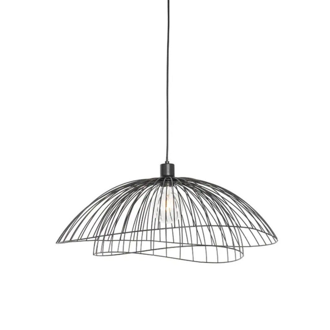 designlamp Qazqa-pua zwart, Ophalen of Verzenden, Zo goed als nieuw, Metaal, Design