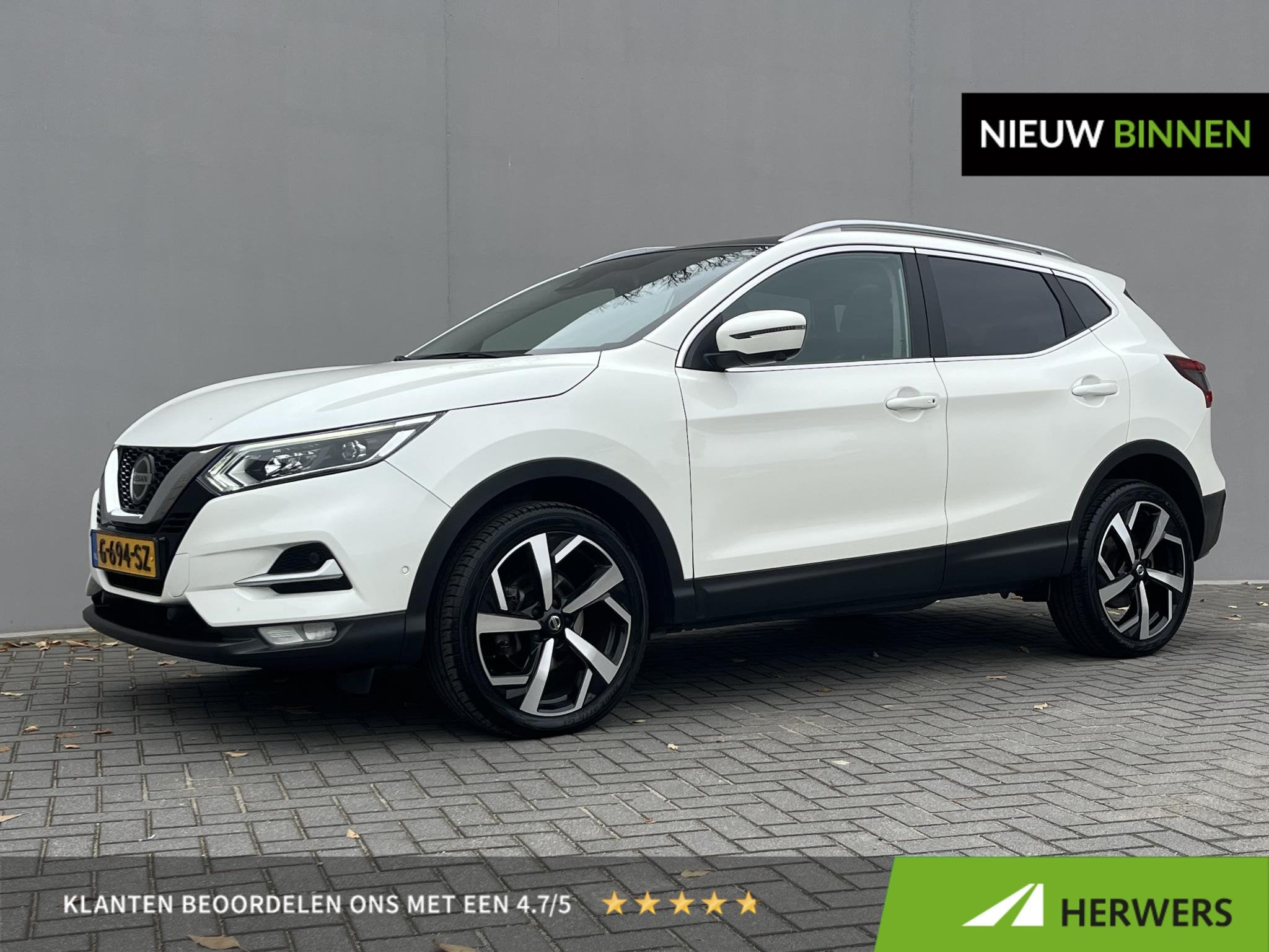 Nissan Qashqai 1.3 DIG-T Tekna / 100% dealer onderhouden / A, Auto's, Gebruikt, Euro 6, 4 cilinders, 1290 kg