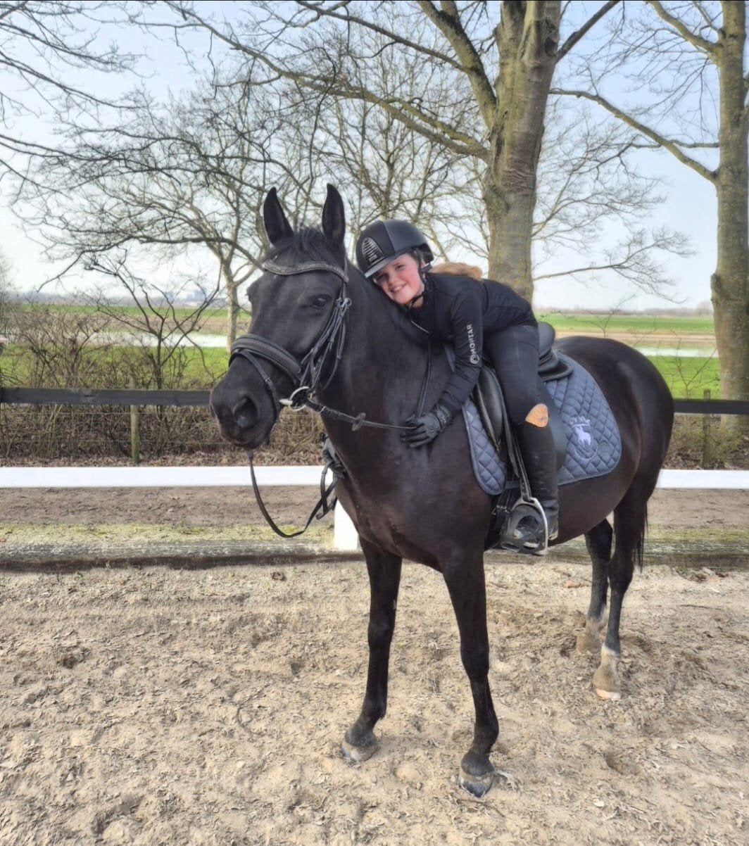 Knappe zwarte rijpony!, B, 3 tot 6 jaar, Recreatiepony, D pony (1.37m tot 1.48m)