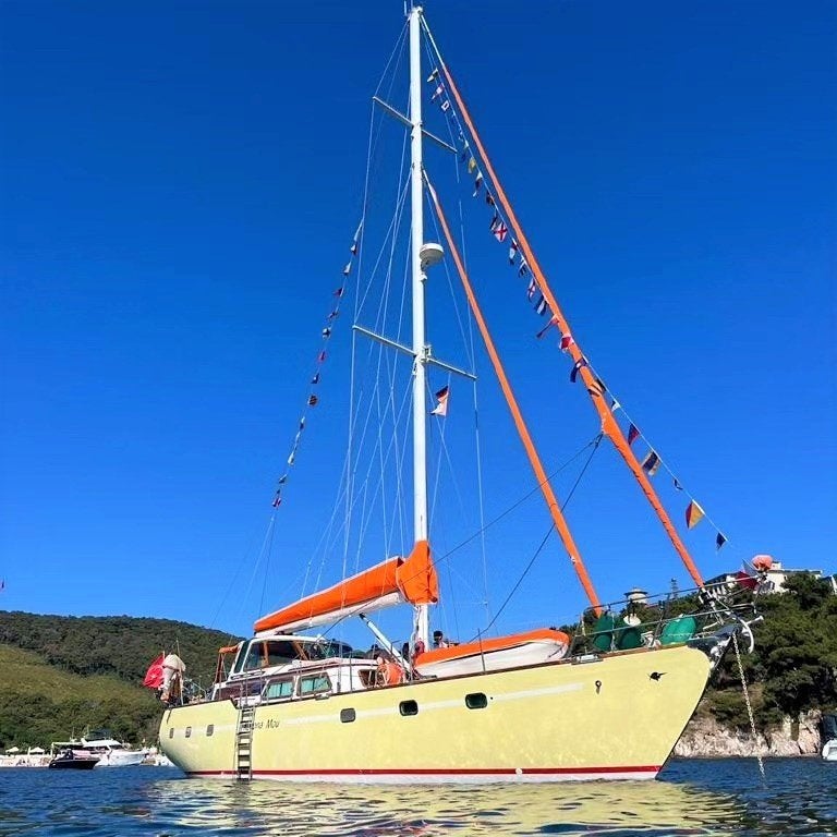 Uniek 17 Meter Houten Motorzeiler Zeilyacht Sloop SES YACHTS, Watersport en Boten, Kajuitzeilboten en Zeiljachten, Ophalen, Overige merken