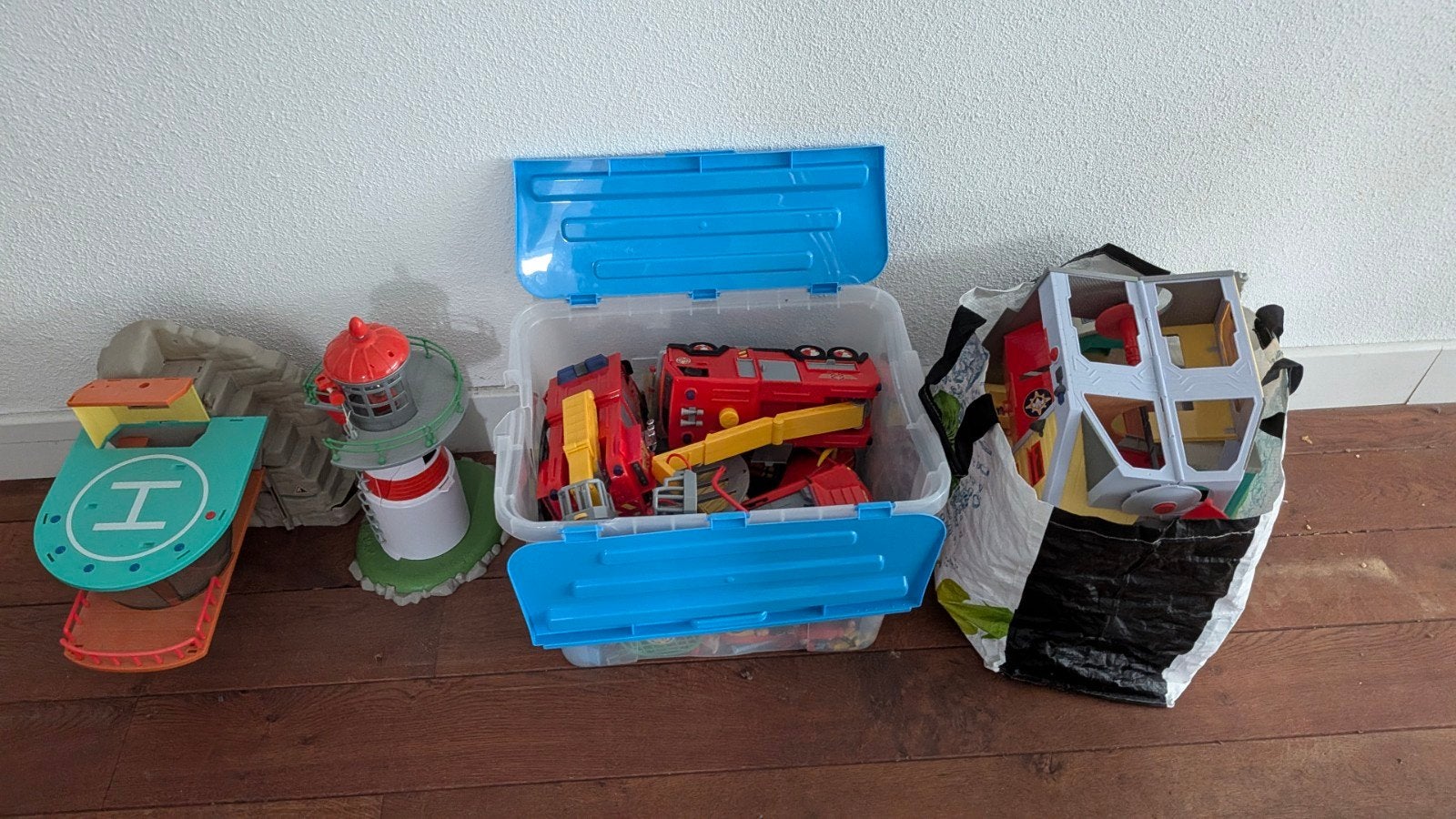 Brandweerman Sam speelgoed set met voertuigen en accessoires, Ophalen, Gebruikt, Jongen of Meisje