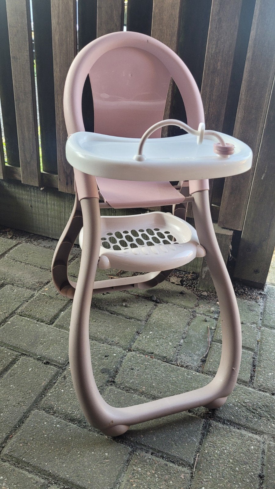 Smoby kinderstoel voor poppen - Roze poppenstoel, Kinderen en Baby's, Kinderstoelen, Ophalen, Gebruikt, Overige typen, Afneembaar eetblad