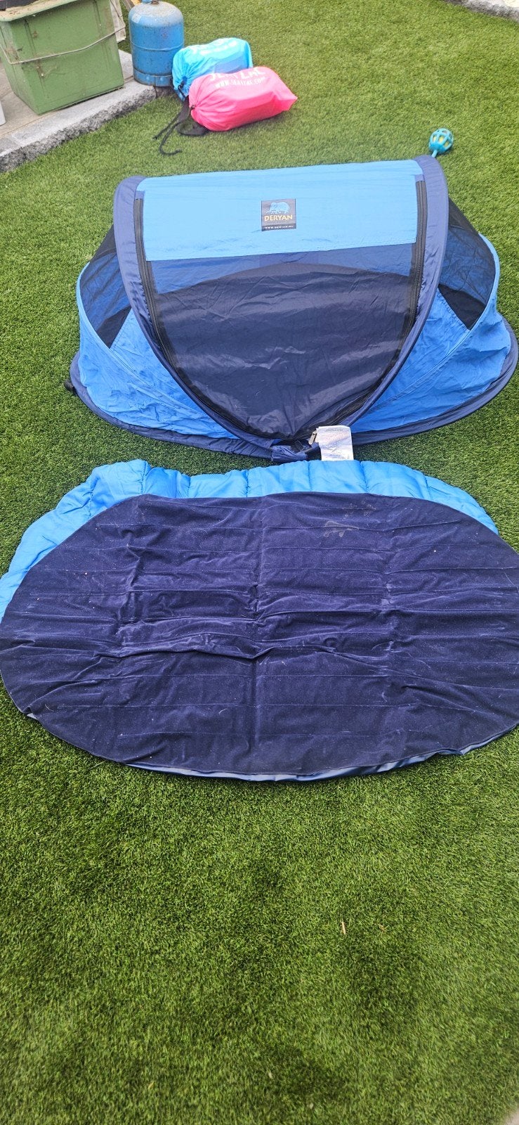 Deryan Peuter Luxe Reisbedje met zelfopblaasbaar matras, Ophalen of Verzenden, Zo goed als nieuw, Tot en met 2