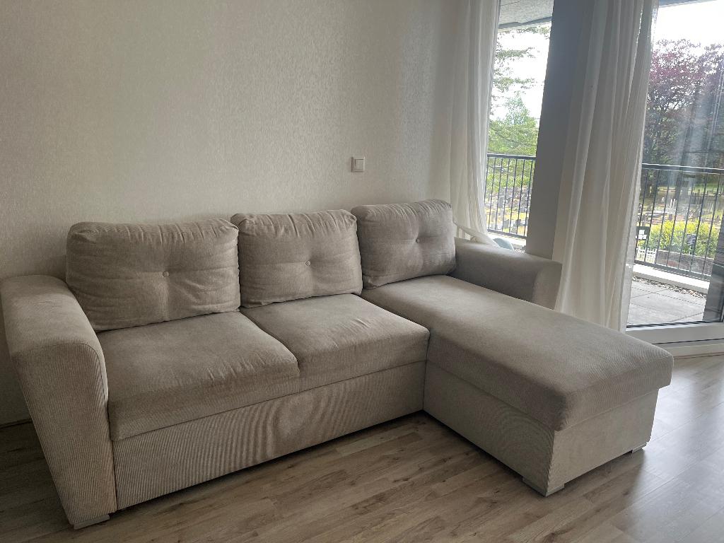 Voor 27 mei ophalen, Huis en Inrichting, Banken | Bankstellen, Ophalen, Hoekbank, Zo goed als nieuw, Minder dan 150 cm