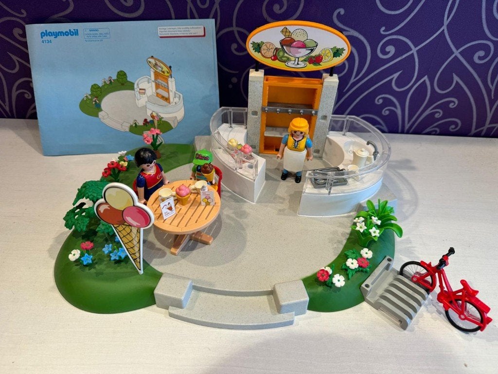 Playmobil 4134 – IJssalon, Gebouw, Complete set, Ophalen of Verzenden, Zo goed als nieuw