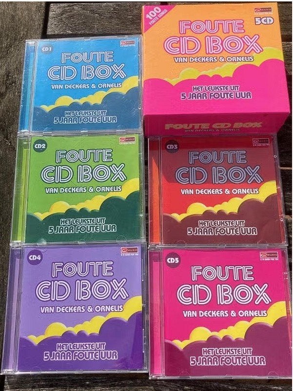Foute CD box - 5CD, Ophalen of Verzenden, Zo goed als nieuw, Boxset