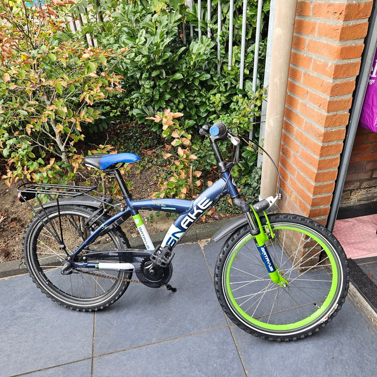 Kinderfiets Snake 22 inch - Gebruikt, Ophalen, Gebruikt, Staal, Velgrem