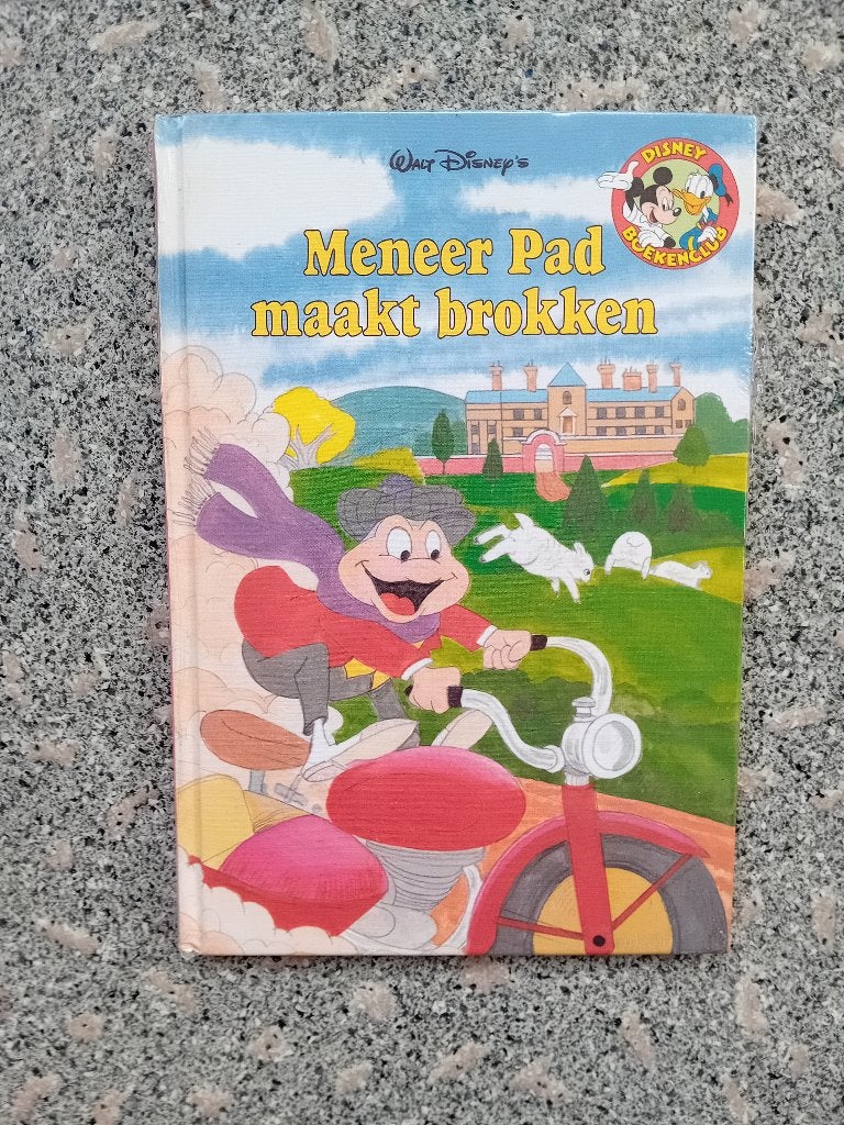 Disney Boekenclub boekje Meneer Pad maakt brokken, Ophalen of Verzenden, Overige figuren, Gebruikt, Beeldje of Figuurtje