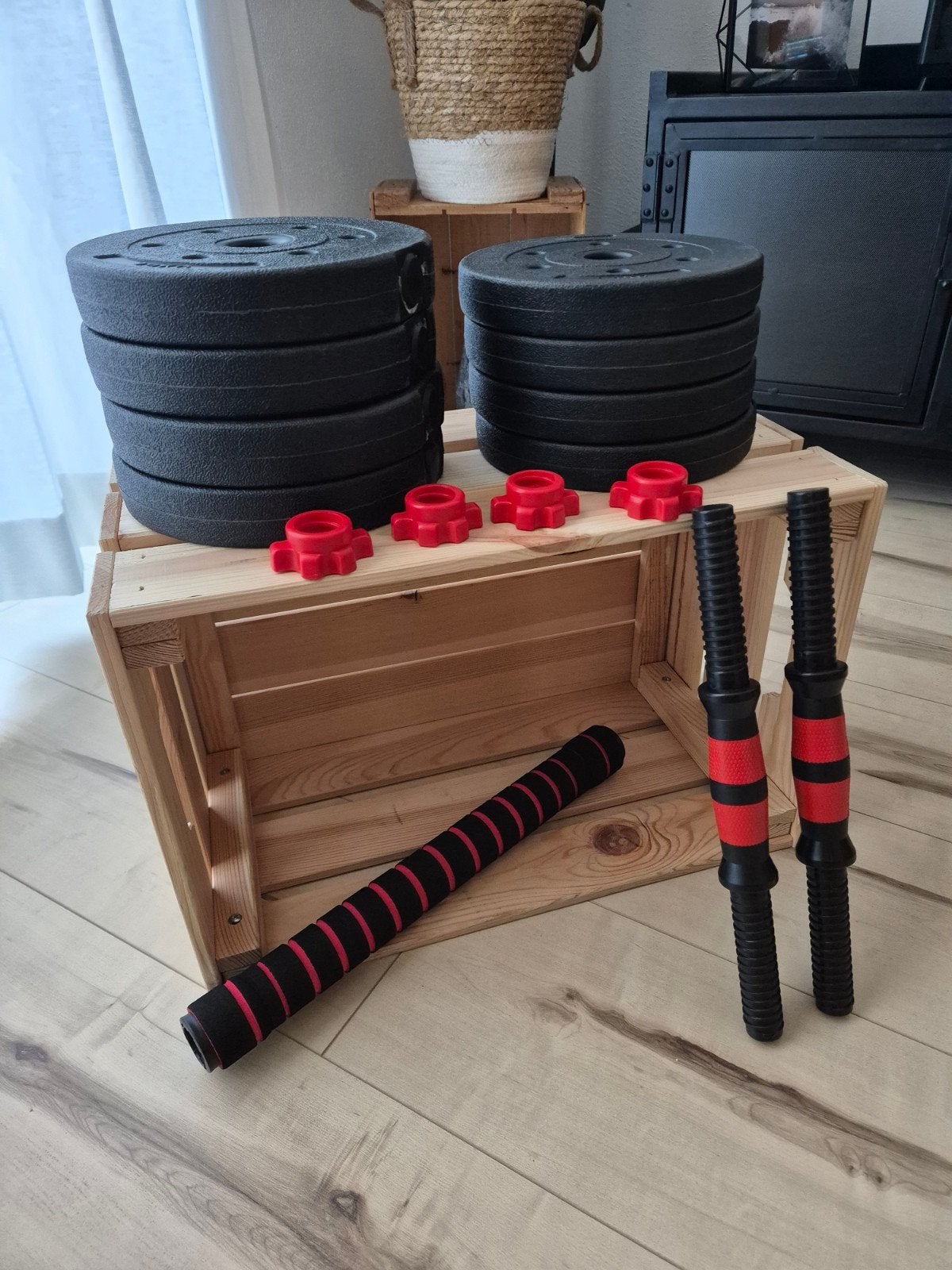 Halterset-dumbell-set-2-in-1, Ophalen, Zo goed als nieuw, Benen, Dumbbell