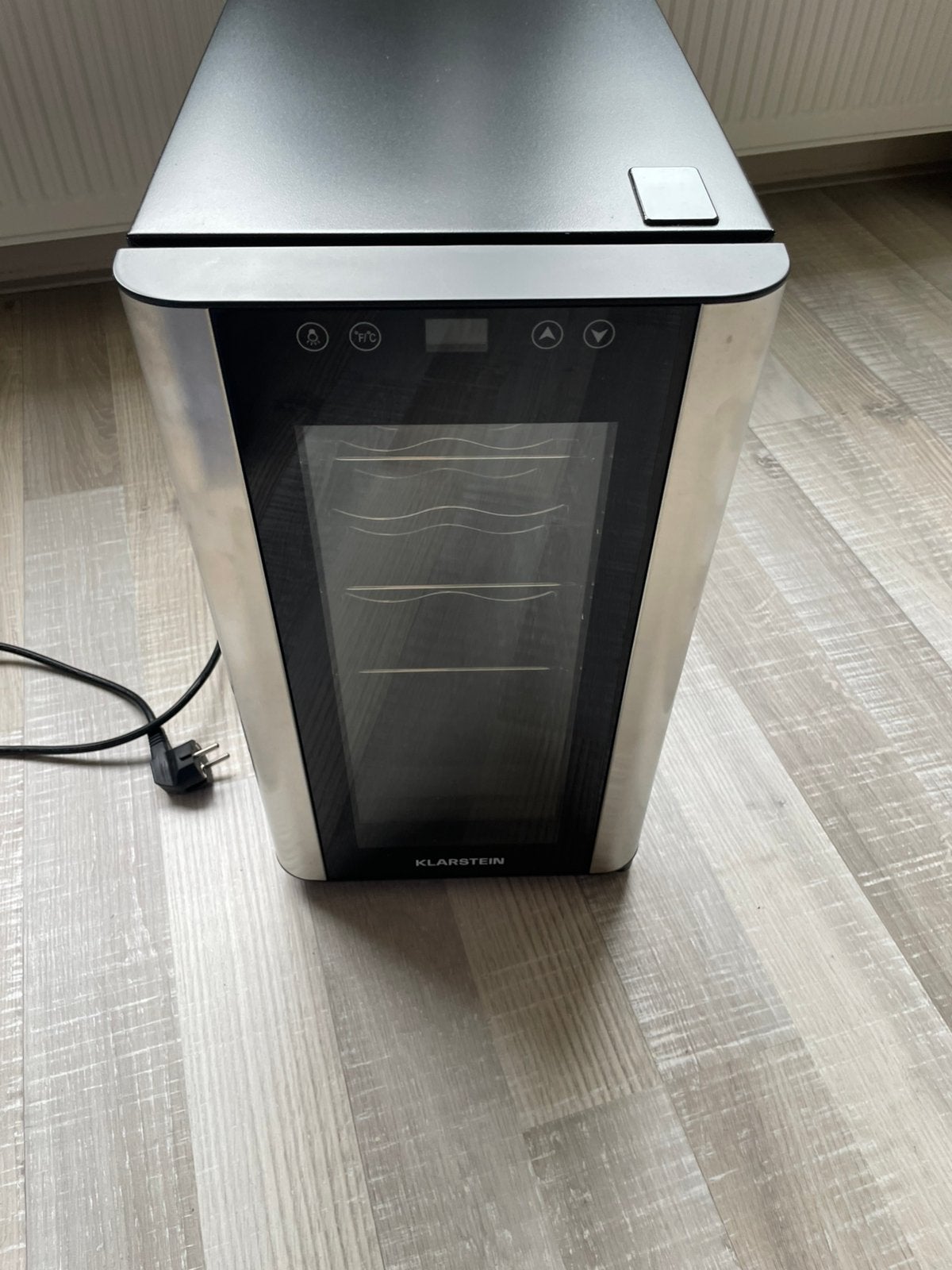 Wijnkoelkast tabletop Klarstein 8 flessen 11-18 graden, Witgoed en Apparatuur, Ophalen, Zonder vriesvak, Minder dan 45 cm, Minder dan 85 cm