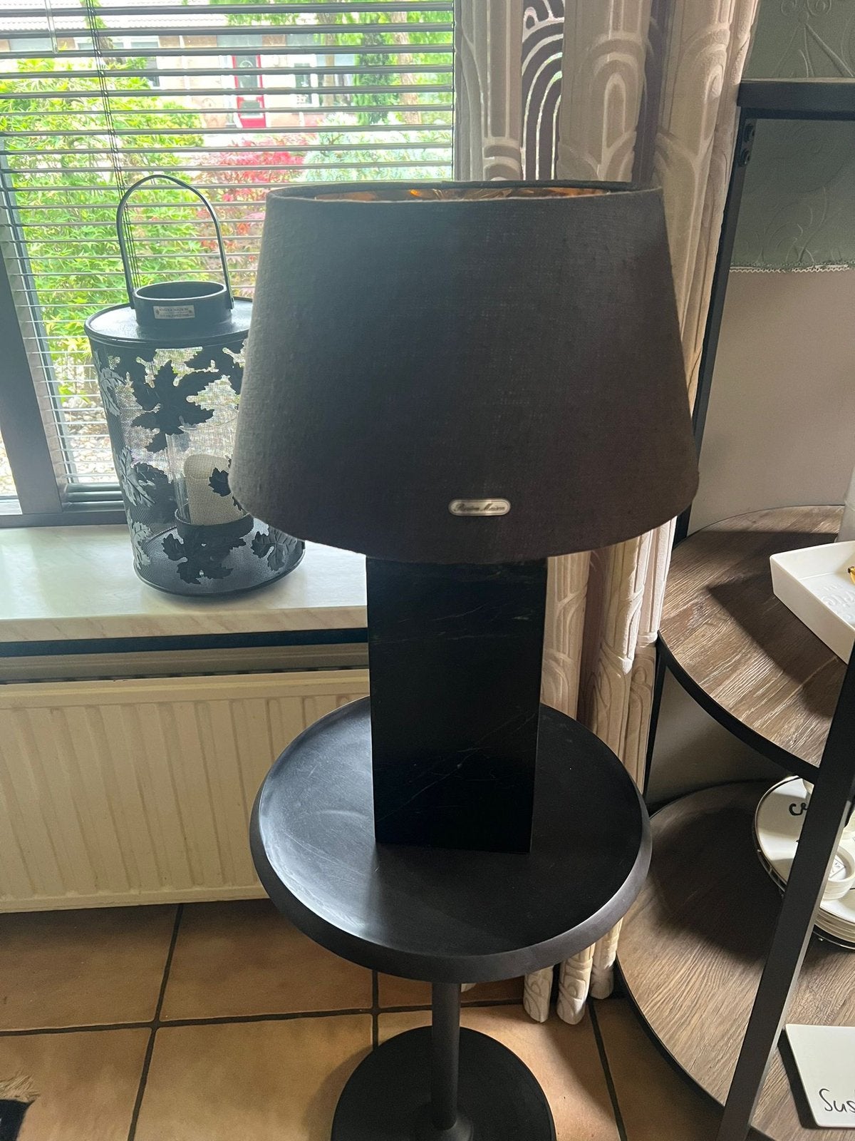 Rivièra maison lamp met tafel, Huis en Inrichting, Lampen | Tafellampen, Ophalen, Gebruikt, Minder dan 50 cm