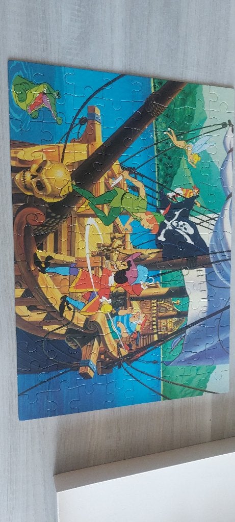 Peter Pan puzzel 104 stukjes, Ophalen of Verzenden, Meer dan 50 stukjes, Zo goed als nieuw, 6 jaar of ouder