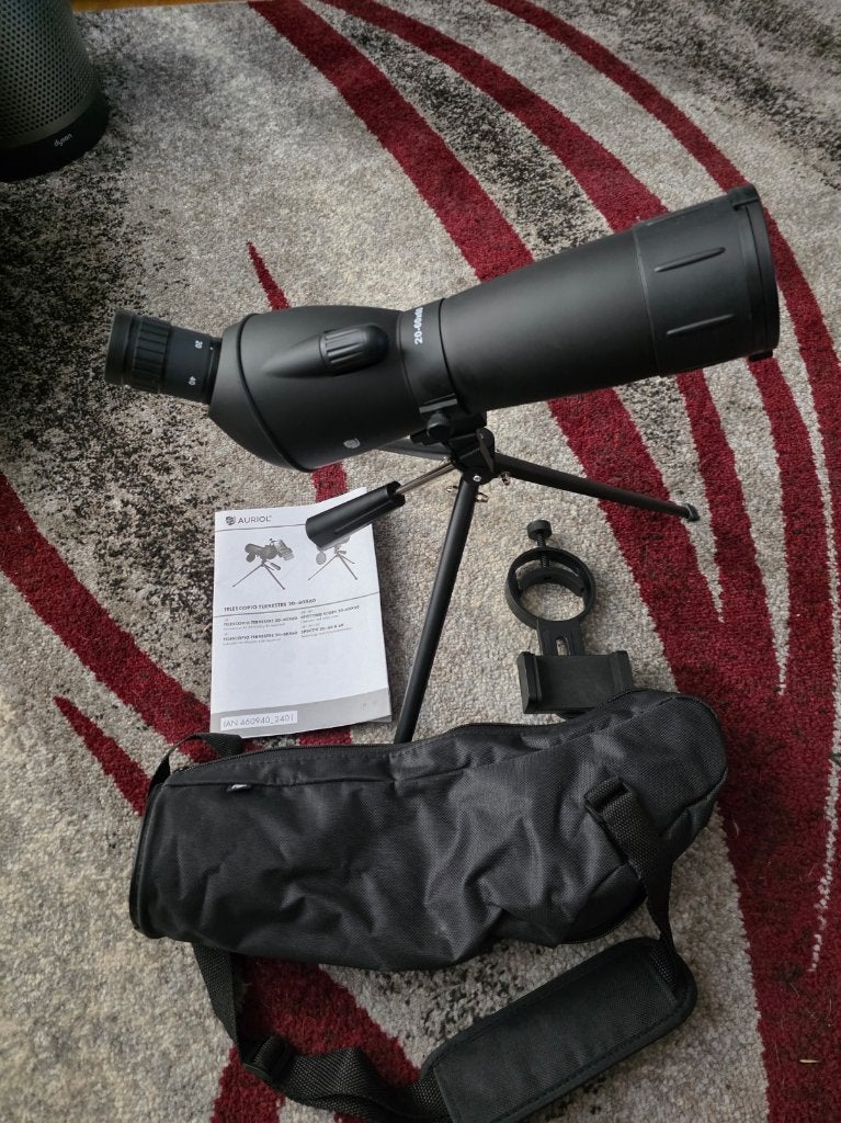 Auriol Spotting scope, Ophalen, Lenzentelescoop (refractor), Minder dan 80 mm, Nieuw