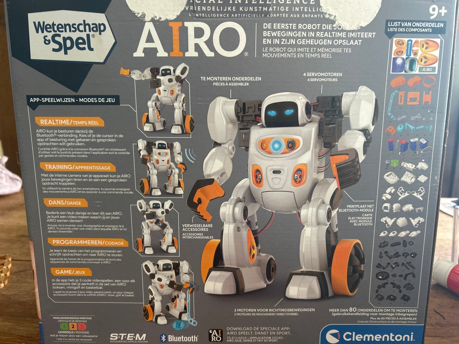 Clementoni A.I. Robot Airo - Wetenschap & Spel, Ophalen, Zo goed als nieuw, Overige typen, Met licht