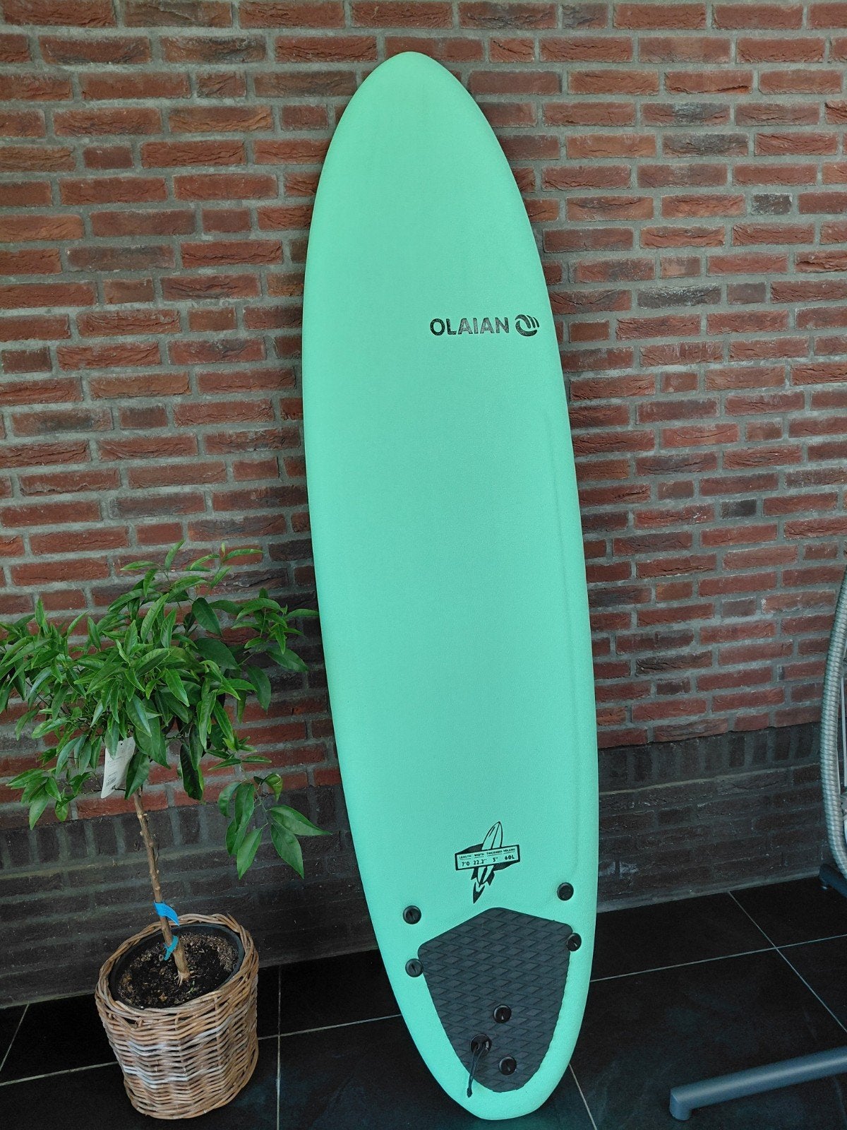 Olaian surfboard 7'0" 60L topstaat, Watersport en Boten, Golfsurfen, Ophalen, Zo goed als nieuw