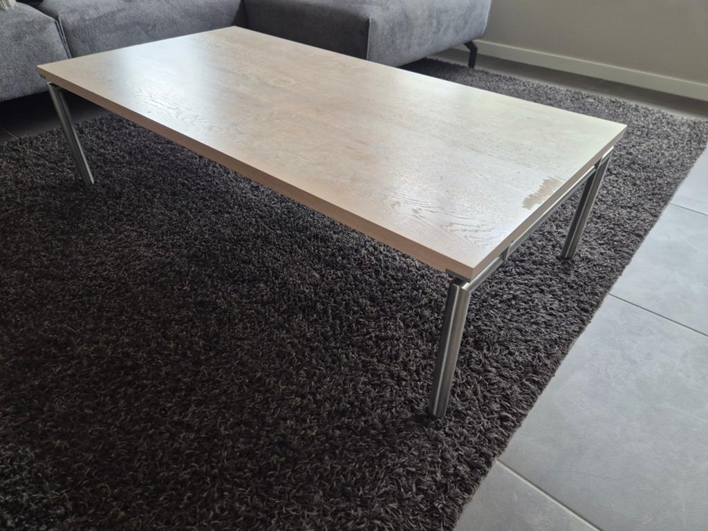 Bert Plantagie Hook salontafel - Eiken white wash, Huis en Inrichting, Tafels | Salontafels, Ophalen, Gebruikt, 100 tot 150 cm