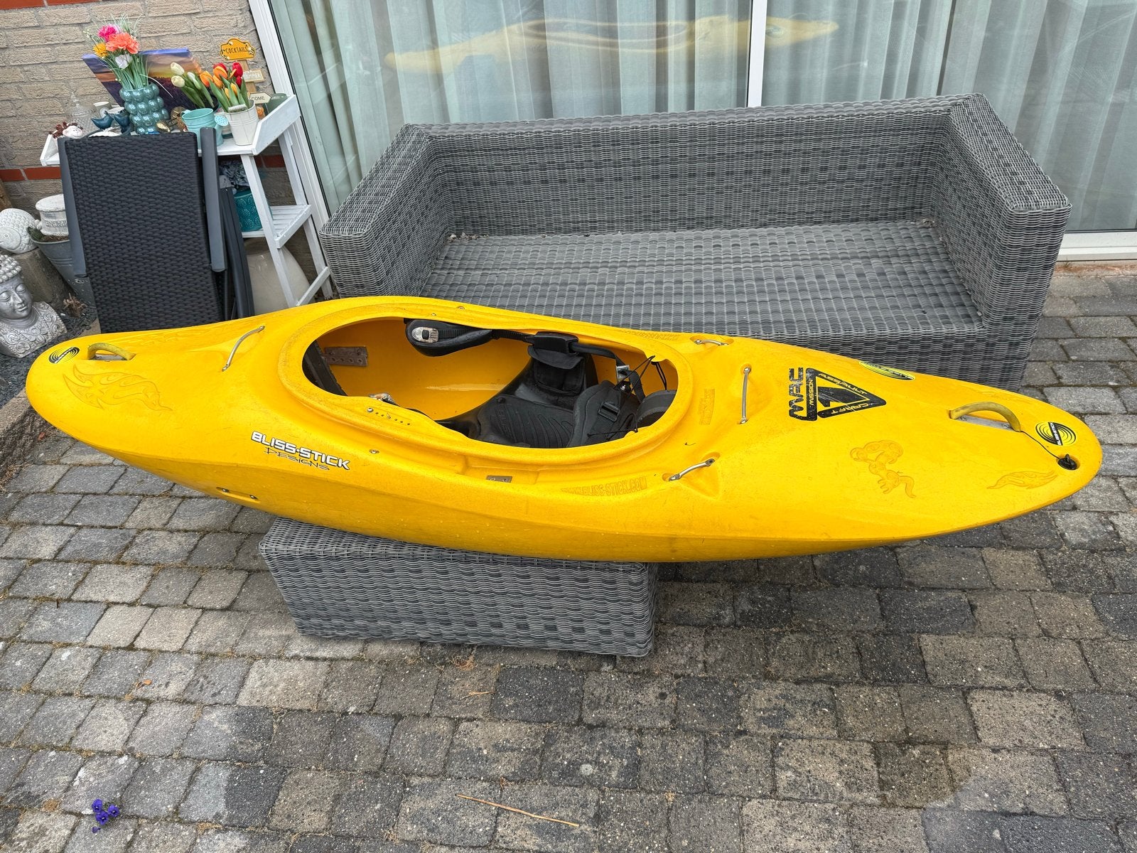 Bliss-stick Mac Wildwater Kajak, Watersport en Boten, Ophalen, Gebruikt, 1-persoons