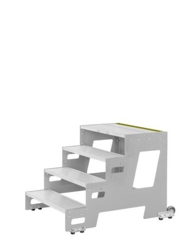 bordestrap verrijdbaar bordes H 0 4m 2treden aluminium, Ophalen, Nieuw, Trap, Minder dan 2 meter