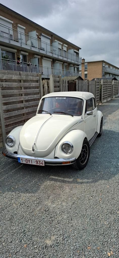 Vw kever 1303 cabriolet 1975, Auto's, Oldtimers, Particulier, Volkswagen, Benzine, Cabriolet, Handgeschakeld, Wit, Achterwielaandrijving