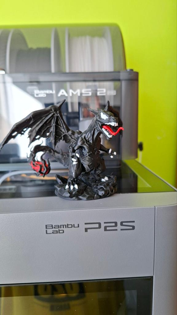Venom Charizard 3D-geprinte figuur - Uniek en gedetailleerd, Ophalen of Verzenden, Nieuw, Groter dan 1:35, Figuur of Figuren