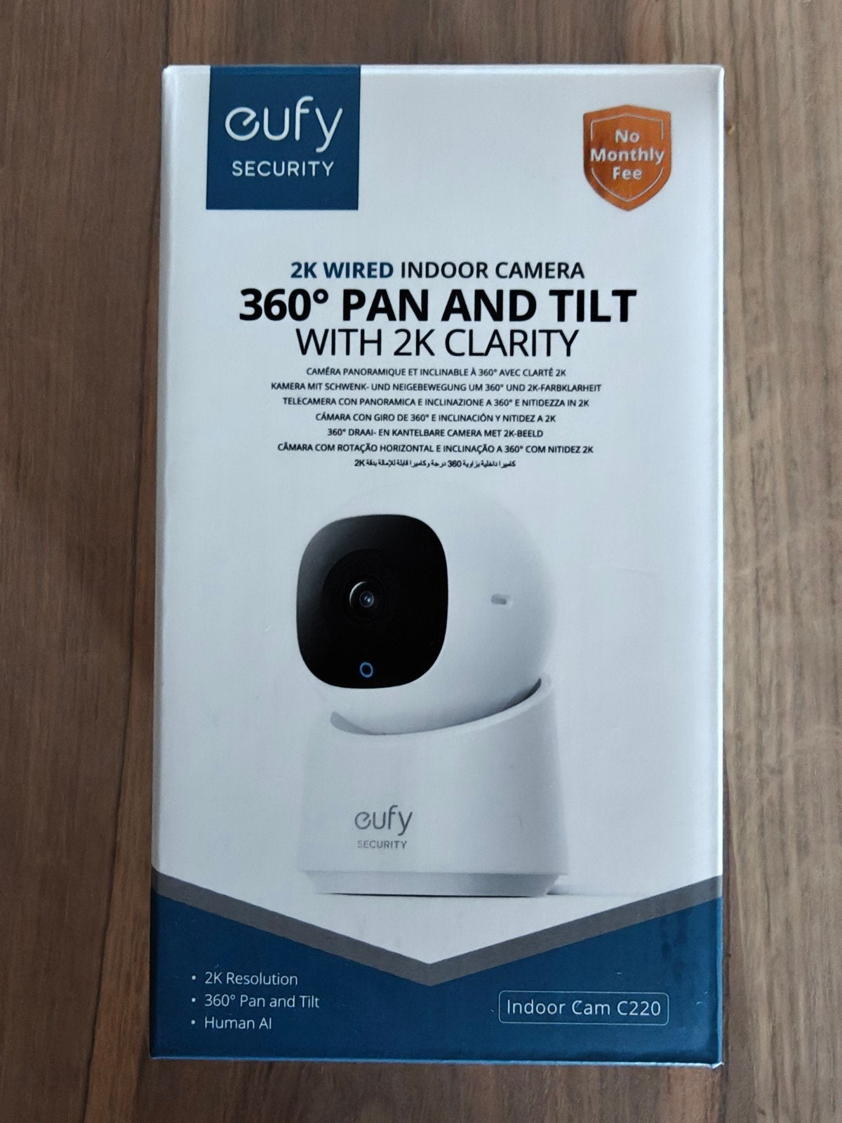 Eufy C220 IP Camera 2K, Ophalen of Verzenden, Nieuw