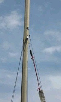 Mast met rolfoksysteem, Watersport en Boten, Zeilen en Zeiltoebehoren, Ophalen, Gebruikt, Minder dan 15 m²