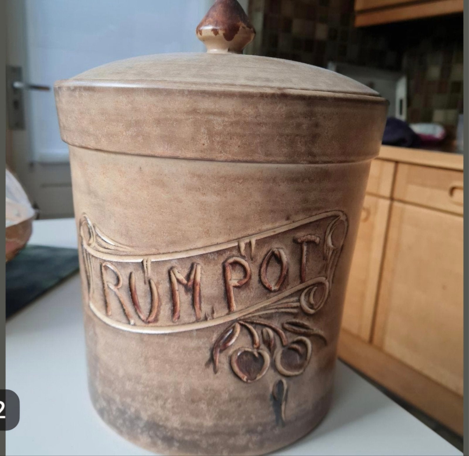 Aardewerk Rumpot met Deksel, Ophalen of Verzenden, Zo goed als nieuw