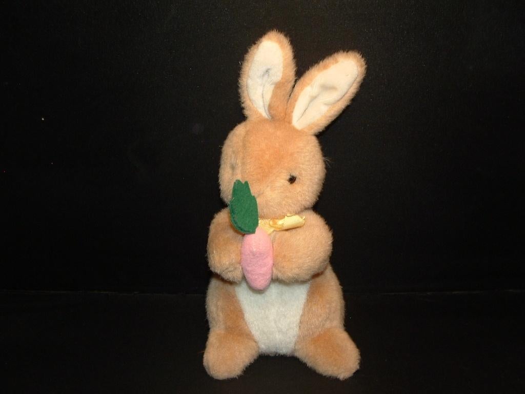 RAINBOX KONIJN PETER RABBIT PLUCHE BEIGE MET WITTE, Kinderen en Baby's, Speelgoed | Knuffels en Pluche, Ophalen of Verzenden, Nieuw
