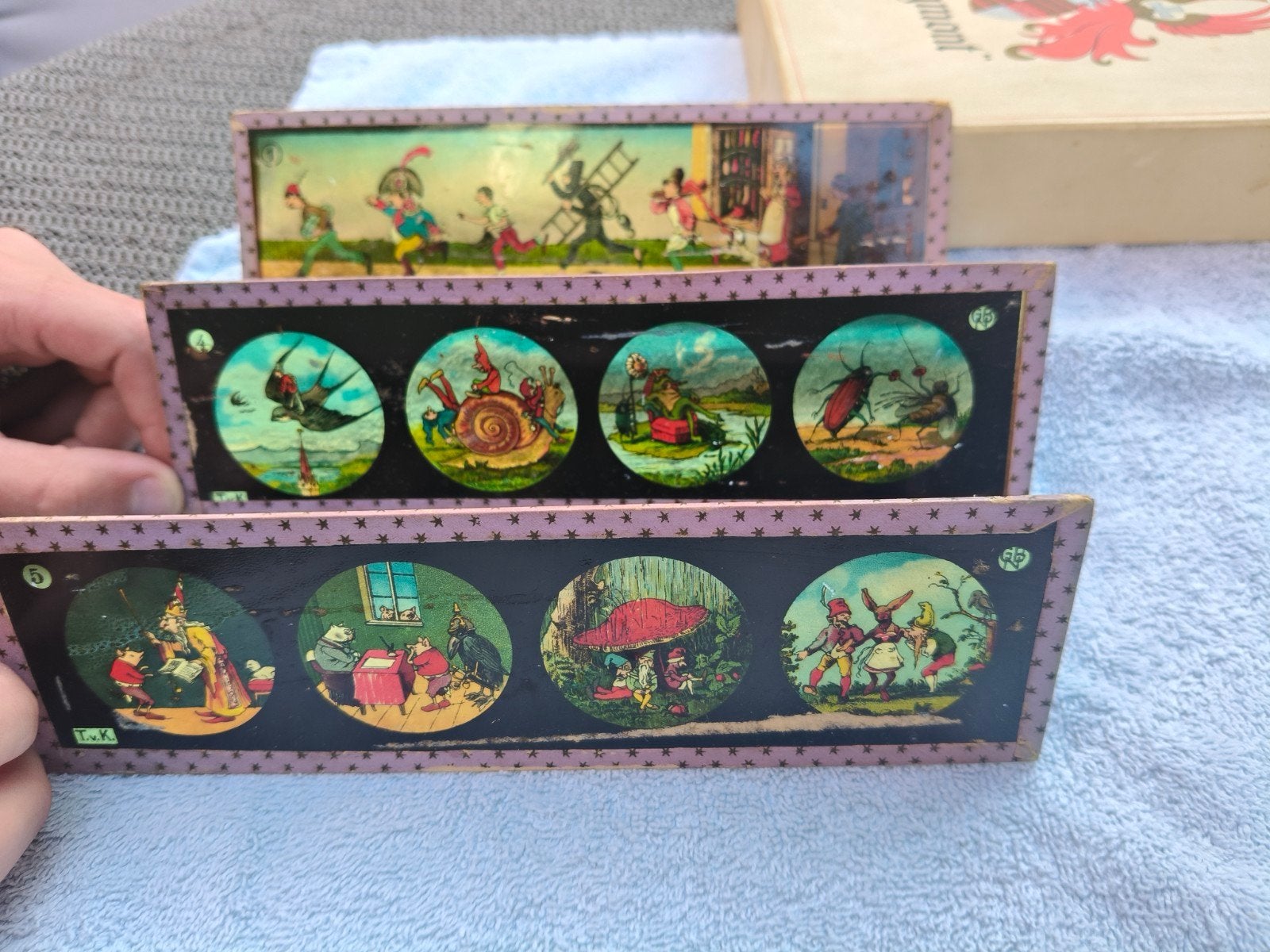 Te koop 31 stuks glazen toverlantaarn platen., Antiek en Kunst, Ophalen of Verzenden