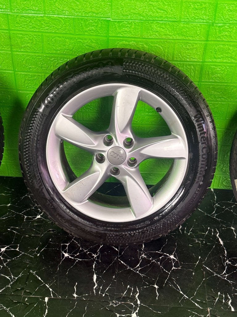 Originele Audi A6 S6 A7 S7 velgen 17" 5x112 winterset 9mm, Auto-onderdelen, Niet ingevuld, Gebruikt, Banden en Velgen, Niet ingevuld