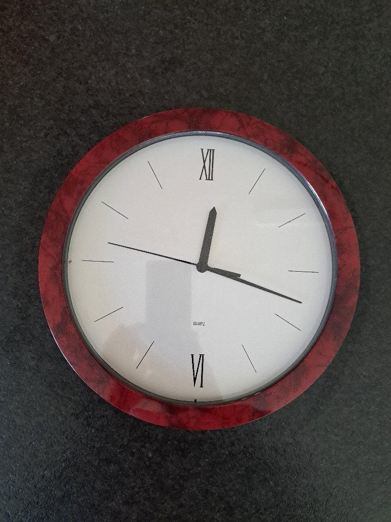 wandklok, Ophalen, Wandklok, Bruin, Analoog