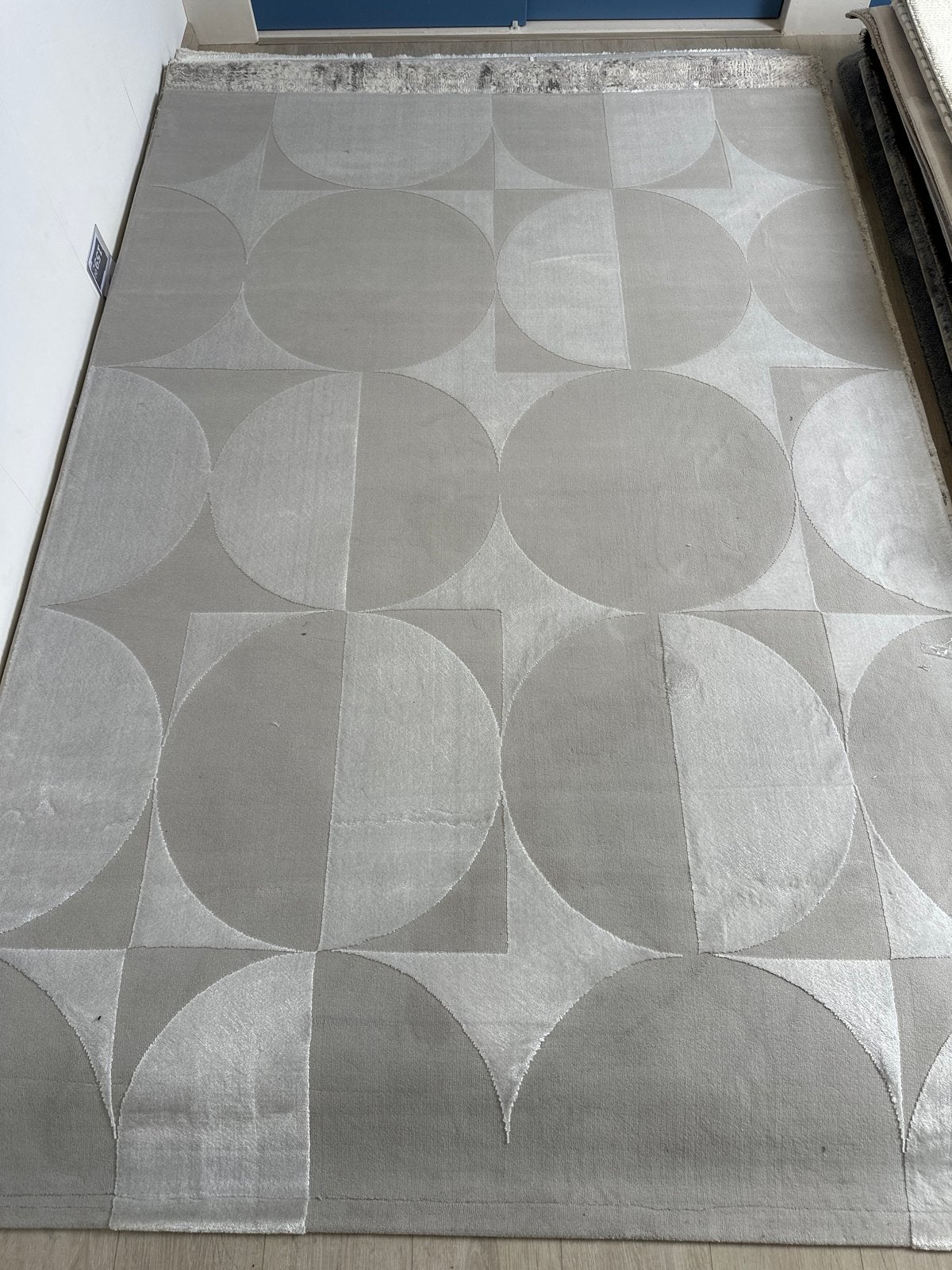 Modern Vloerkleed Lalee ELIUF Zilver 160x230 cm, Ophalen, 150 tot 200 cm, Grijs, Rechthoekig