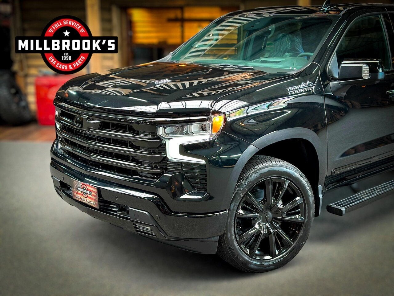 Chevrolet Silverado High Country Black Edition 6.2 V8 420PK,, Auto's, Automaat, 8 cilinders, 4 stoelen, Zwart