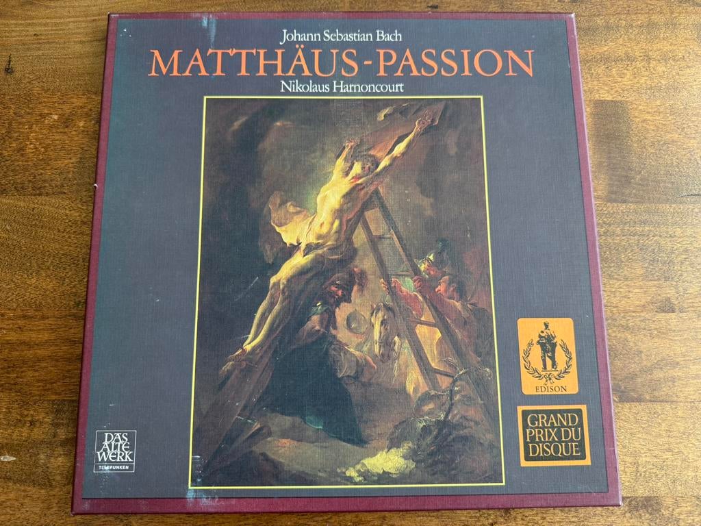 Johan Sebastian Bach Matthäus-Passion Nikolaus Harnoncourt, Cd's en Dvd's, Overige typen, Ophalen of Verzenden, Zo goed als nieuw