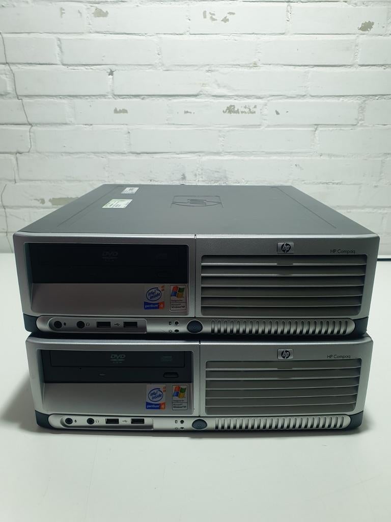2x HP Compaq SFF Desktop Pentium 4 Windows XP Computers, Computers en Software, Vintage Computers, ., Compaq, Ophalen of Verzenden