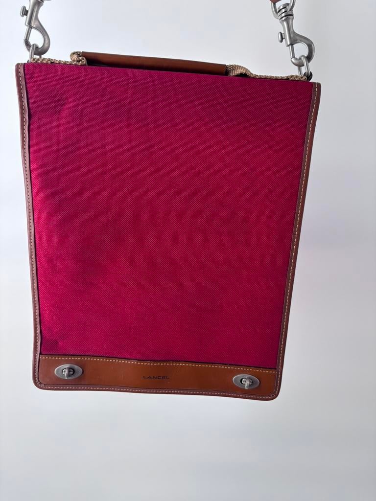 Rode schoudertas Lancel, Ophalen of Verzenden, Zo goed als nieuw, Rood, Schoudertasje