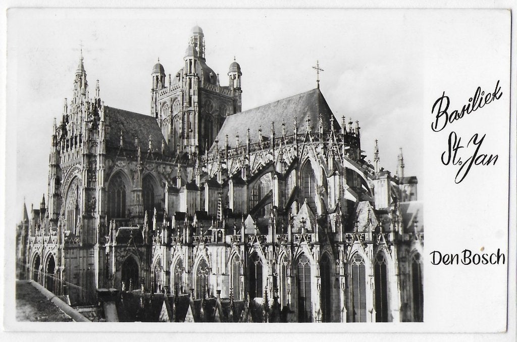 Den Bosch Basiliek St Jan Oude Gelopen Ansichtkaart ( B3457, Verzamelen, Ophalen of Verzenden, 1980 tot heden, Gelopen, Noord-Brabant