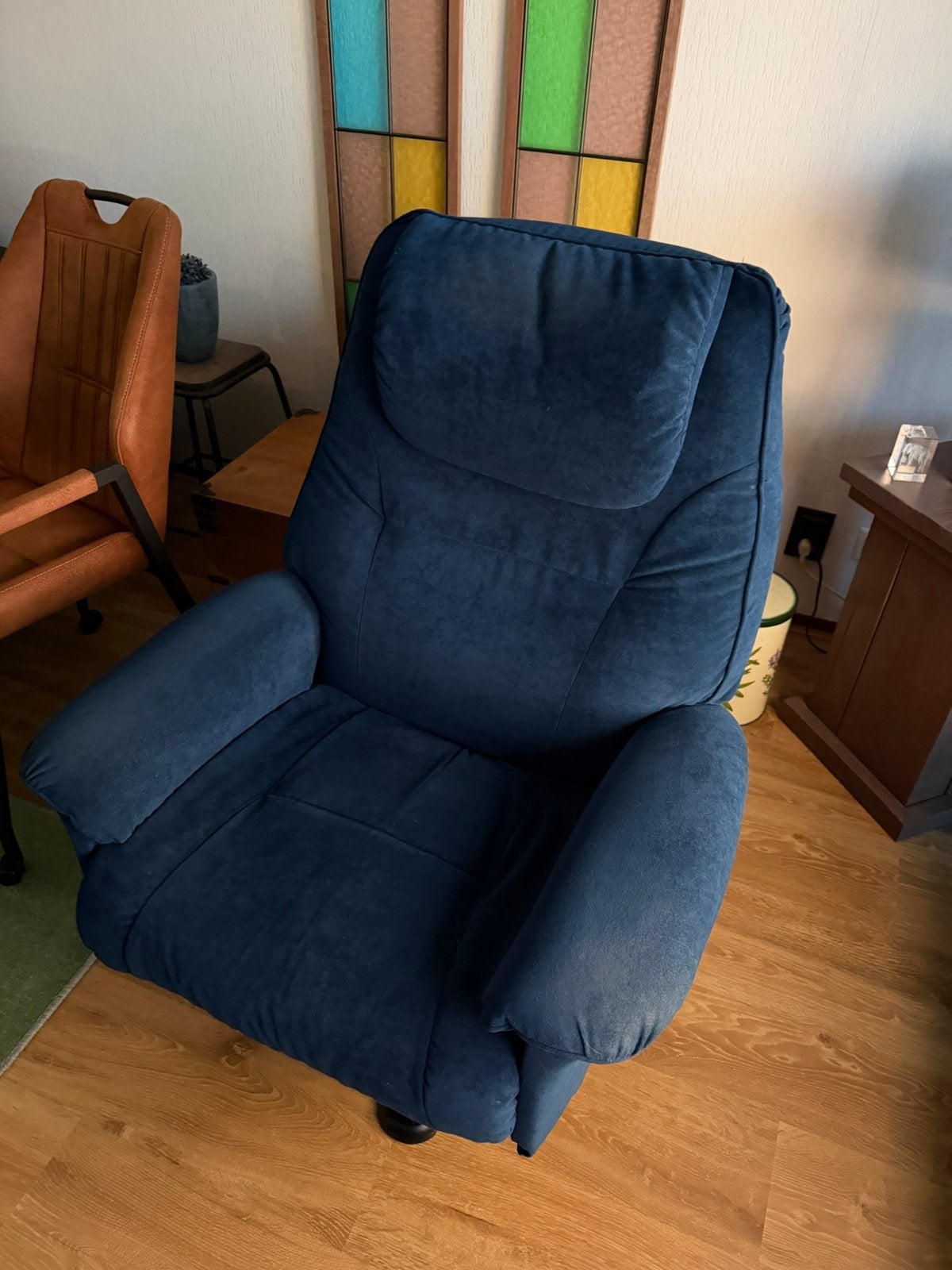 2 relaxstoelen, Ophalen, Gebruikt, 75 tot 100 cm, Stof